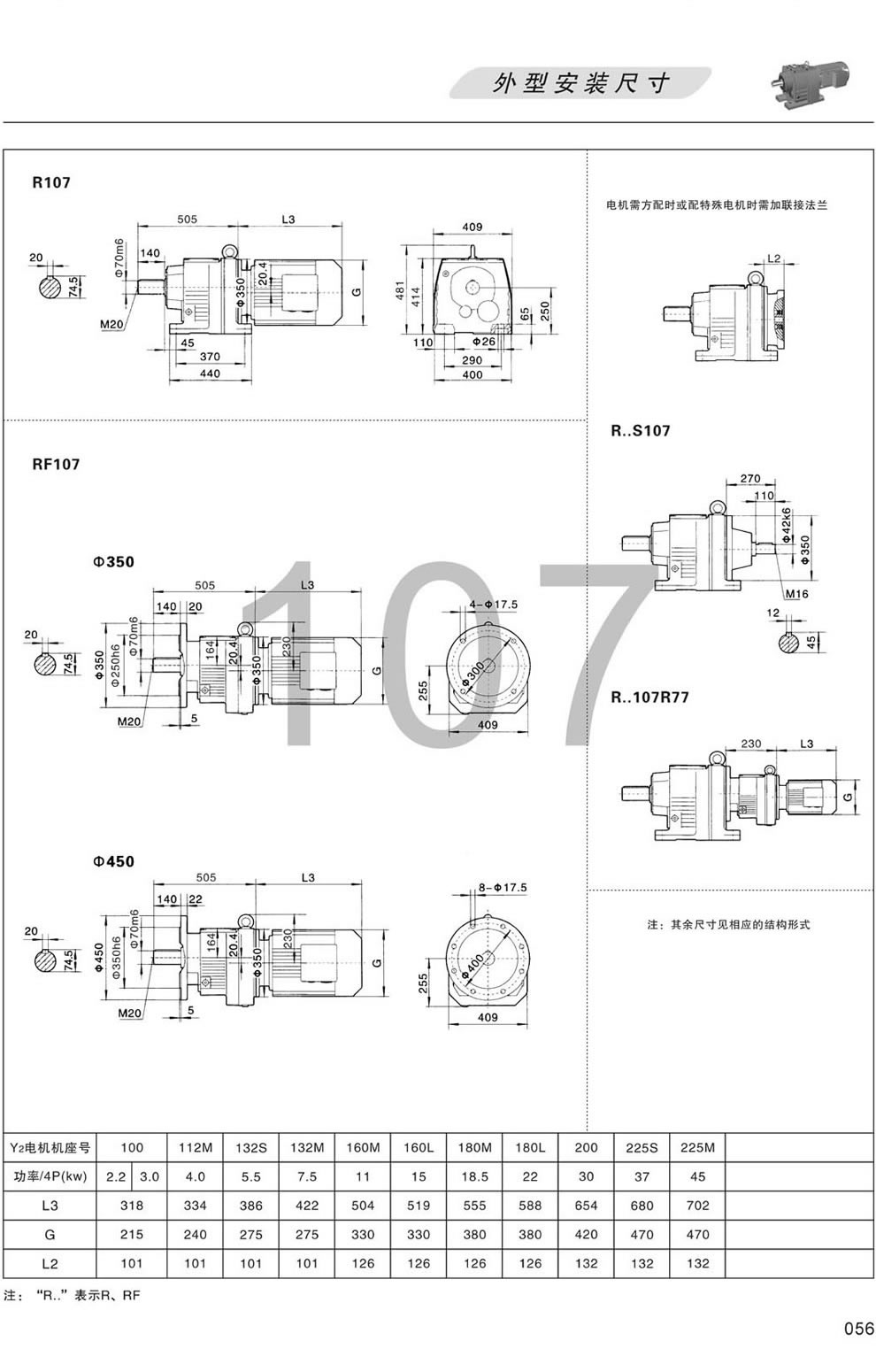 R107 RF107 RS107外形安裝尺寸圖